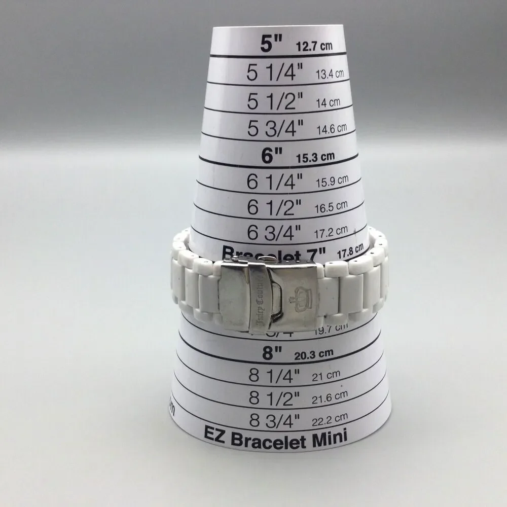 Juicy Couture Watch Women 36mm White Silver Tone New Battery 7.75" - Picture 14 of 15